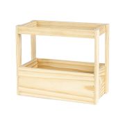 Дървена щайга за бира, 8 бутилки 50cl, 28.5x14.5x27 см, GB004-8M