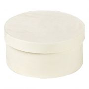 Box wood round nature, D14x5.5 cm, B097P