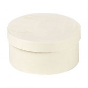Box wood round nature, D11.5x5 cm, B097S