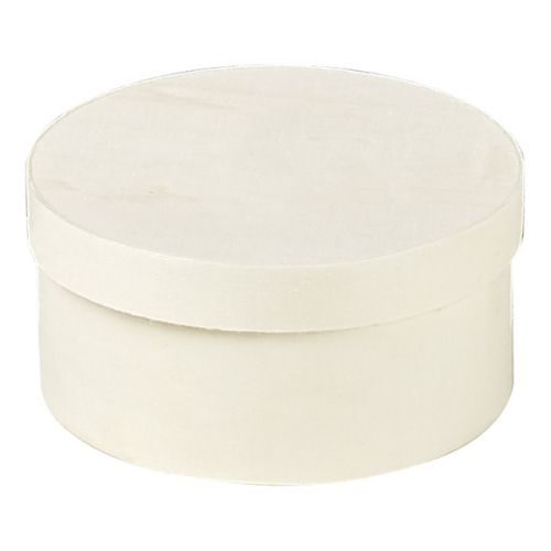 Box wood round nature, D14x5.5 cm, B097P