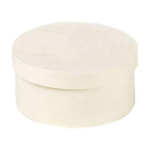 Box wood round nature, D11.5x5 cm, B097S