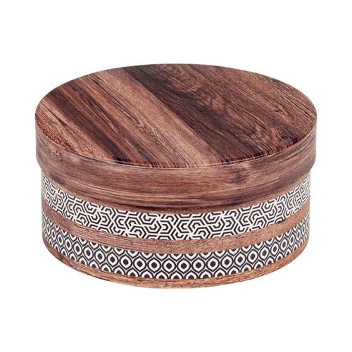 Кръгла картонена кутия за подарък D20x9cm, TR101S