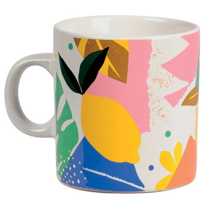 Ceramic mug "CITRUS GARDEN", 7.4x10.1x8 cm, CC41PPT