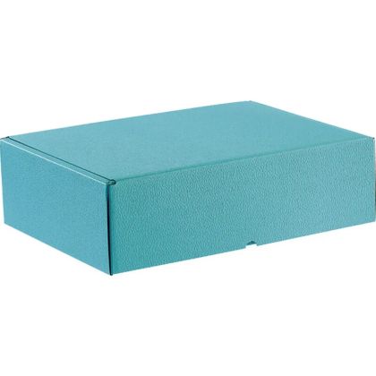 Rectangular cardboard box BLUE, 34.2 x 25.0 x 10.5 cm, CPV005M-B