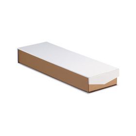 Box Square Cardboard, Chocolates, 2 rows, copper / white / UV Printing , magnetized closure 23x7,5x3,3cm, PC200LW