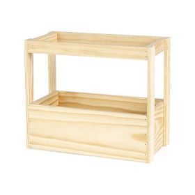 Crate Pinewood 8 Beer Bottles 50cl Int.Dim, 28.5x14.5x27 cm, GB004-8M