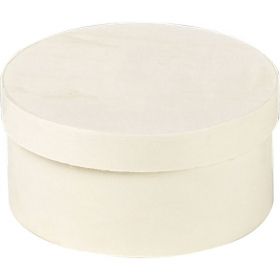 Box wood round nature, D16.5x7 cm, B097M