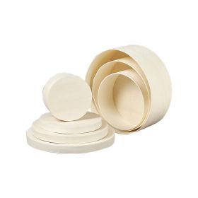 Box wood round nature, D16.5x7 cm, B097M