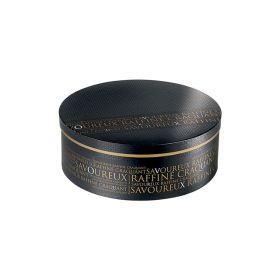 Box Cardboard round "Savoureux" black / copper D27,5x10cm, SV301P