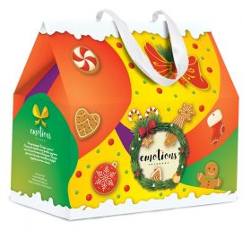 Small Christmas cardboard box with handles Emotions Joy & More 