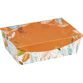 Box cardboard rectangular orange/fresh magnetic closure, 35x23x11 cm, TR120M