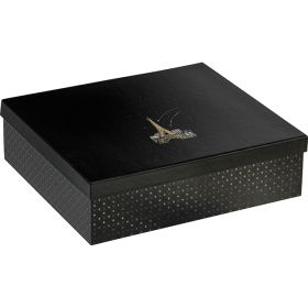 Box cardboard rectangular black/UV printing/Paris POP-UP/gold hot foil stamping, 34.4x30.9x10 cm, CN130