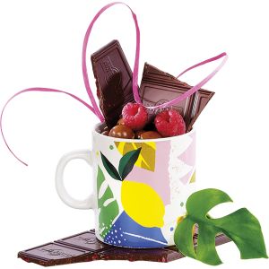 Ceramic mug "CITRUS GARDEN", 7.4x10.1x8 cm, CC41PPT