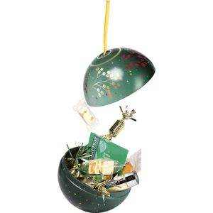 Метална Топка за окачване със сатенена панделка ENCHANTED NATURE, 10.6 x 10.6 x 10.3 cm, TB006P