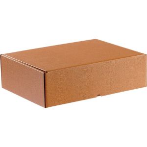 Rectangular cardboard box in brown color "HAVANA", 34.2 x 25.0 x 10.5 cm CPV004M-HA