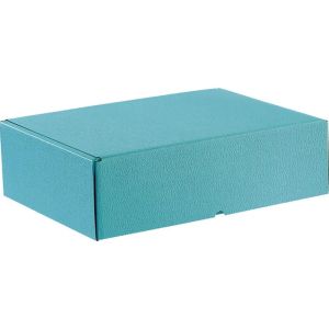Rectangular cardboard box BLUE, 34.2 x 25.0 x 10.5 cm, CPV005M-B