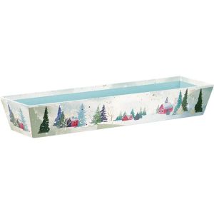 Cardboard rectangular box "SNOWY COUNTRY", with hot stamping, 44.0 x 12.0 x 7.0 cm, BF486L