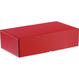 Rectangular cardboard box in red color "RED CARPET", 33x18.5x9.5 cm, CPV002P-TR