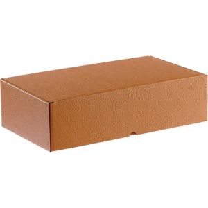 Rectangular cardboard box in brown color "HAVANA", 33.0x18.5x9.5 cm, CPV004P-HA