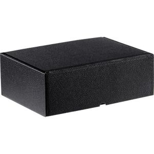 Rectangular cardboard box in black color, 33.0x18.5x9.5 cm, CPV001P-K